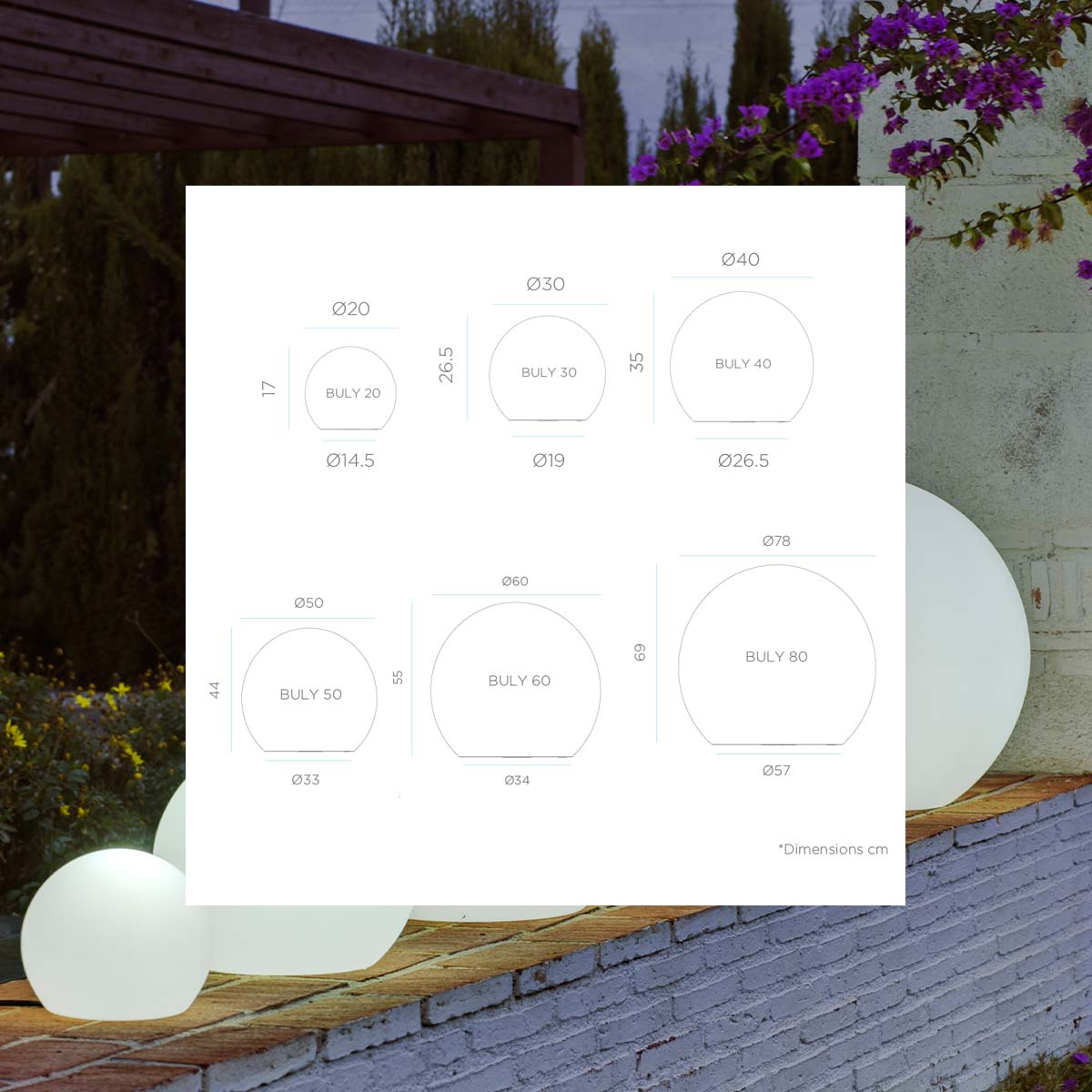 BULY Globe Light – for Garden, Pool & Patio