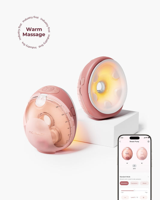 Tragbare Milchpumpe mit Wärme-Massage-Funktion