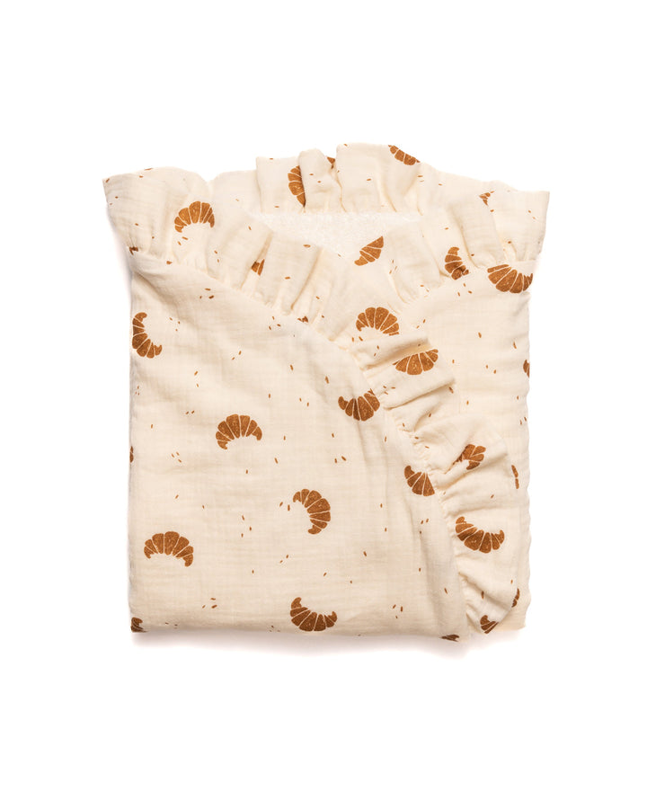 Arrullo para recién nacido de algodón orgánico – Estampado Croissants - The Kids Club