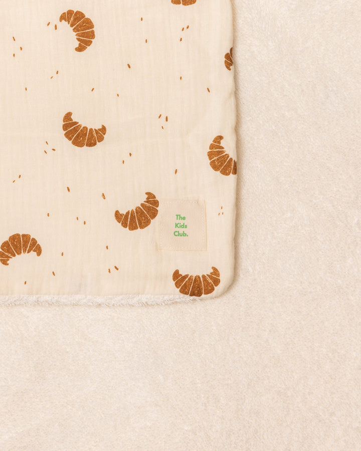 Arrullo para recién nacido de algodón orgánico – Estampado Croissants - The Kids Club