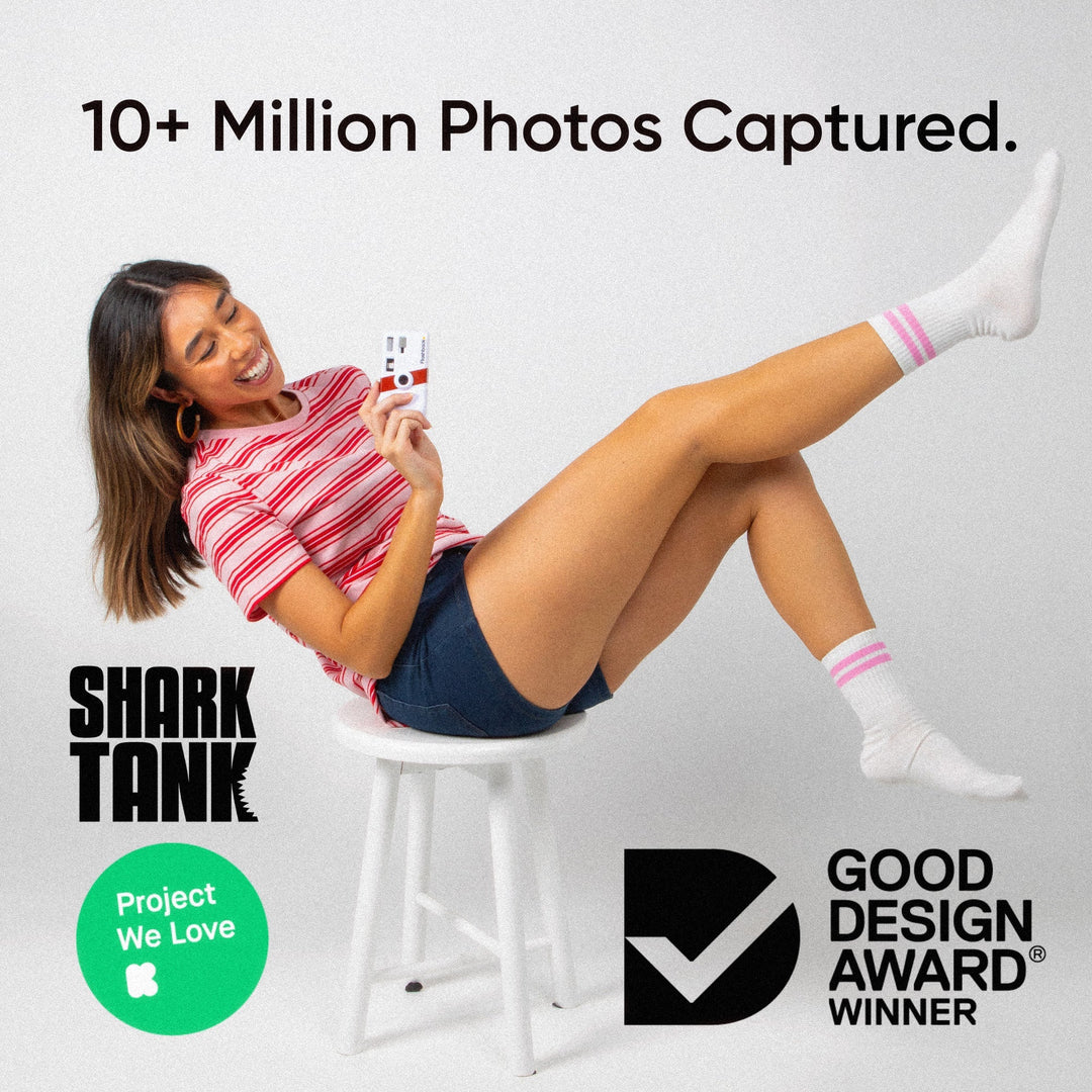 Retro Digital Camera in Vintage Style