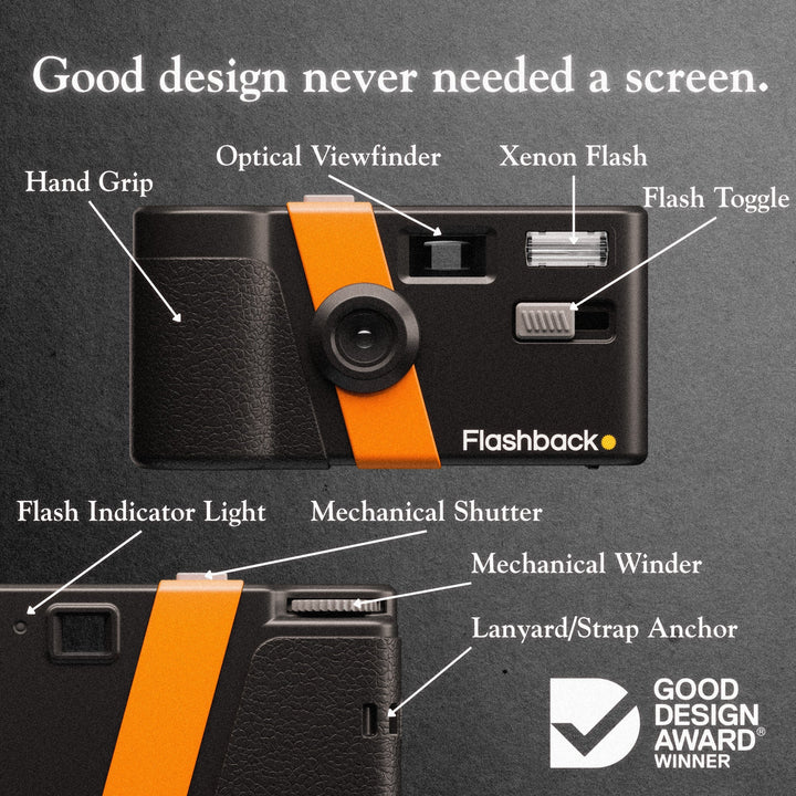 Retro Digital Camera in Vintage Style