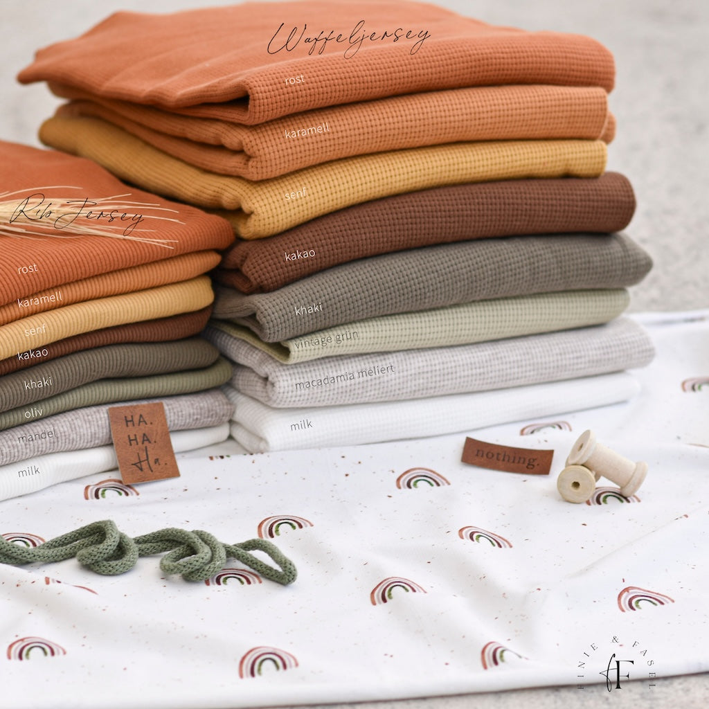 "Sweet Rainbows" Jersey Fabric