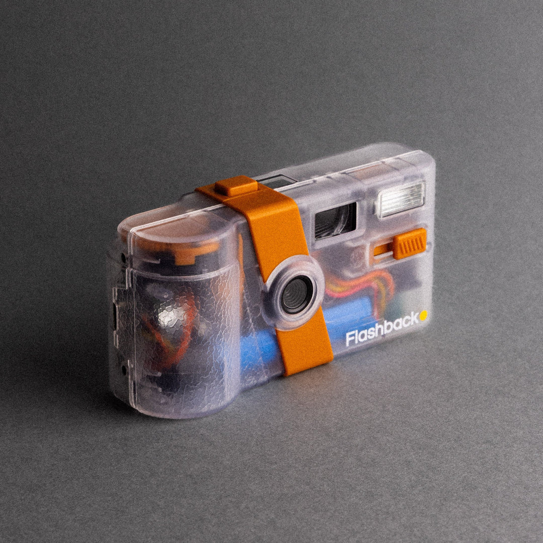 Retro Digital Camera in Vintage Style