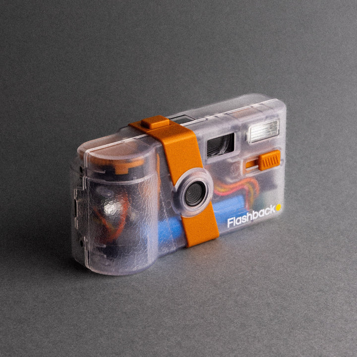 Retro Digital Camera in Vintage Style