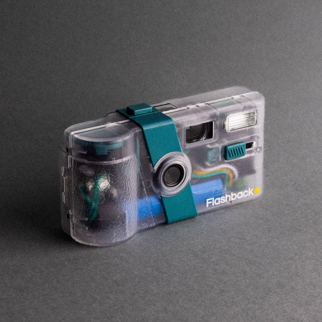 Retro Digital Camera in Vintage Style