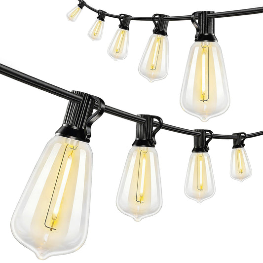 LED-Vorhang-Lichterkette mit warmem Licht