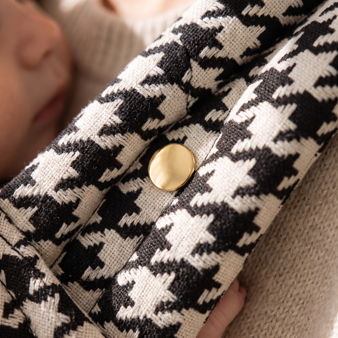 Comfort Baby Carrier in Houndstooth Design