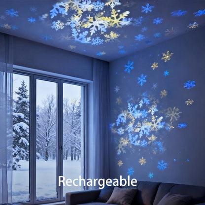 Dynamische LED-Projektionslaterne als Stimmungslicht – warmes Ambiente am Abend